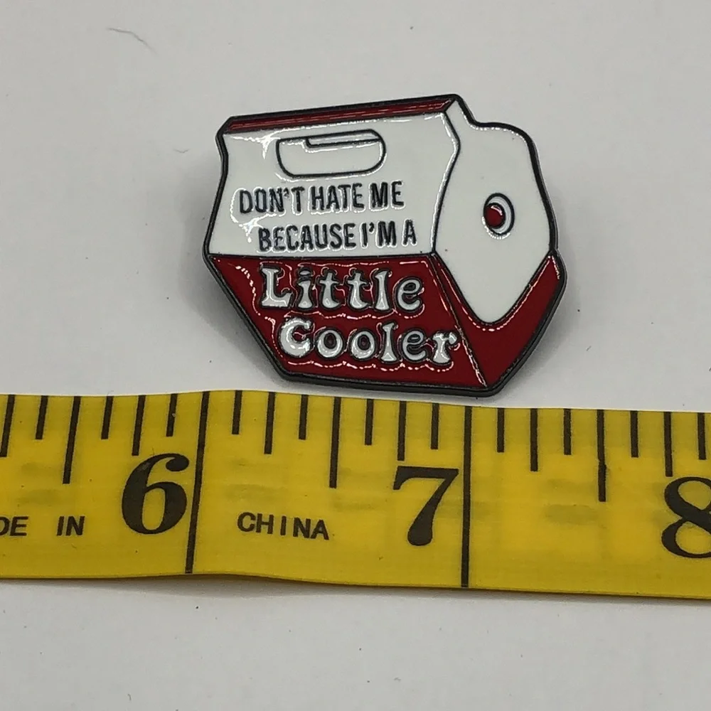 3/$25 “Don’t Hate Me Because I’m A Little Cooler” Cooler lunchbox Large Red - Picture 3 of 5